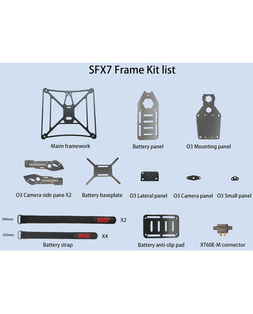 DYS Osprey SX7V1 7-Inch Waterproof FPV Drone Frame Kit – Carbon Fibre UAV Airframe DYS Osprey SX7V1 7-Inch Waterproof FPV Drone Frame Kit – Carbon Fibre UAV Airframe
