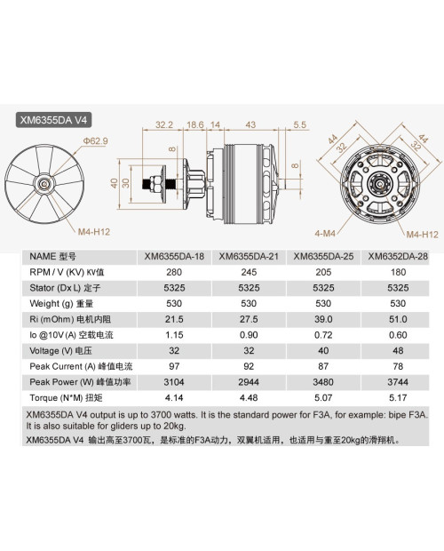 Wholesale 8pcs Dualsky XM6355DA Competition Motor