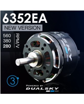 Dualsky XM6352EA-10, XM6352EA-15, XM6352EA-20 V3 Motors for Airplane