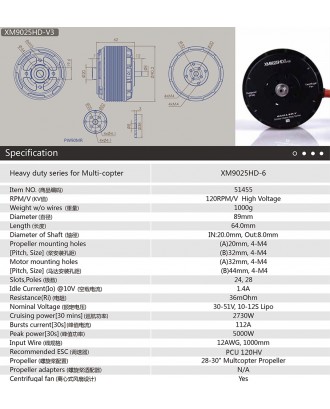 Wholesale 11pcs Dualsky XM9025HD-6, XM9025HD-8 HV Motor