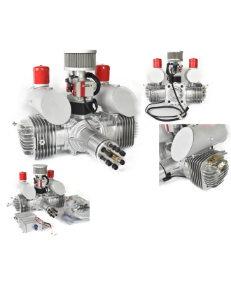 DLE 120CC EFI Twin Cylinder Gasoline Engine – Electronic Fuel Injection UAV & RC Power System