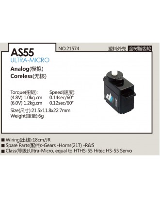 Wholesale 30pcs Dualsky AS55 Ultra Micro Analog Coreless Servo