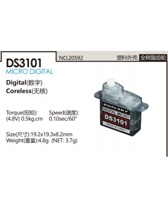 Wholesale 25pcs Dualsky DS3101 Digital Micro Servo for Precision Mini Models