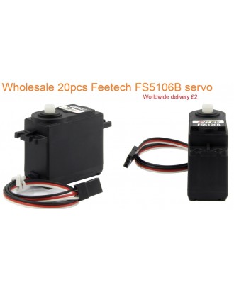 Wholesale 20pcs Feetech FS5106B Analog Servo 6V 6kg/ cm