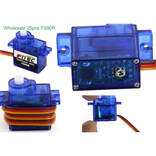 Mini Servo Micro 9G FS90R Per Elicottero E Auto RC | Modello FZ0101-01