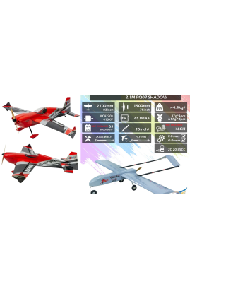DW Hobby Edge-540 / RQ-7 Shadow ARF Balsa Electric Combo Pack — Motor + ESC + Servo — MOQ 2 Models
